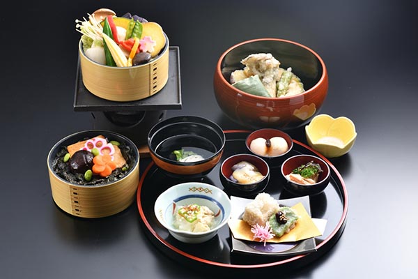 精進ゆば盆 りんどう